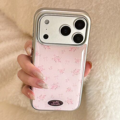 适用粉色蔷薇花苹果17promax手机壳iphone16清新温柔13代发15华为