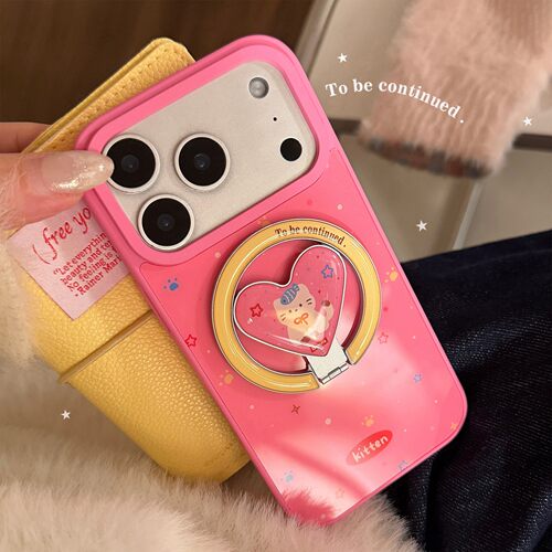 适用猫咪爪爪苹果17promax手机壳16磁吸支架iPhone17华为可爱15硬