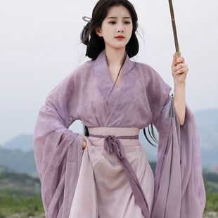 租汉服古装出租魏晋风飘逸仙气广袖中国风日常拍照走秀舞蹈表演服