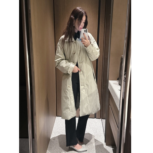partysu韩国代购2025冬季新款中长款羽绒服女宽松保暖外套