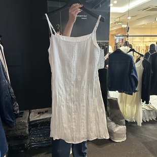 代购 吊带连衣裙女淑女风中长款 春季 无袖 连衣裙 新款 韩国正品