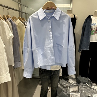 韩国正品代购 PLAMM春季新款挺阔有型大方时尚休闲气质翻领衬衫