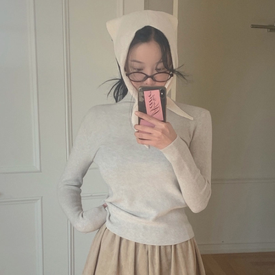 韩国正品代购2025温柔高领针织衫女冬百搭修身打底衫温柔毛衣