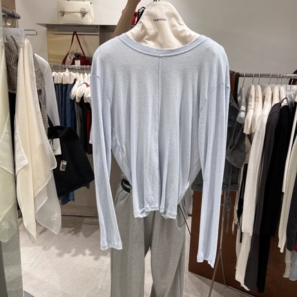 TEMPTING秋 韩国代购 百搭时尚洋气日常休闲简约舒适显瘦长袖衬衣