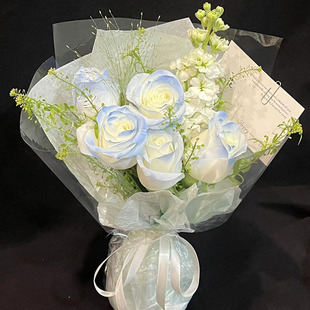 【小时达】碎冰蓝玫瑰生日小花束鲜花速递同城送妈妈女友北京深圳