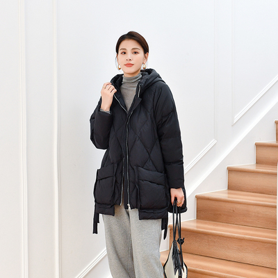 RAIME中长款连帽羽绒服