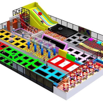 网红蹦床公园室内大型商场项目淘气堡儿童乐园设备户外游乐场设施