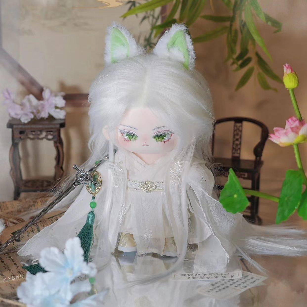 小慈粑棉花娃属性代号鸢左慈20cm毛绒玩具送节日礼物兽耳毛绒公仔