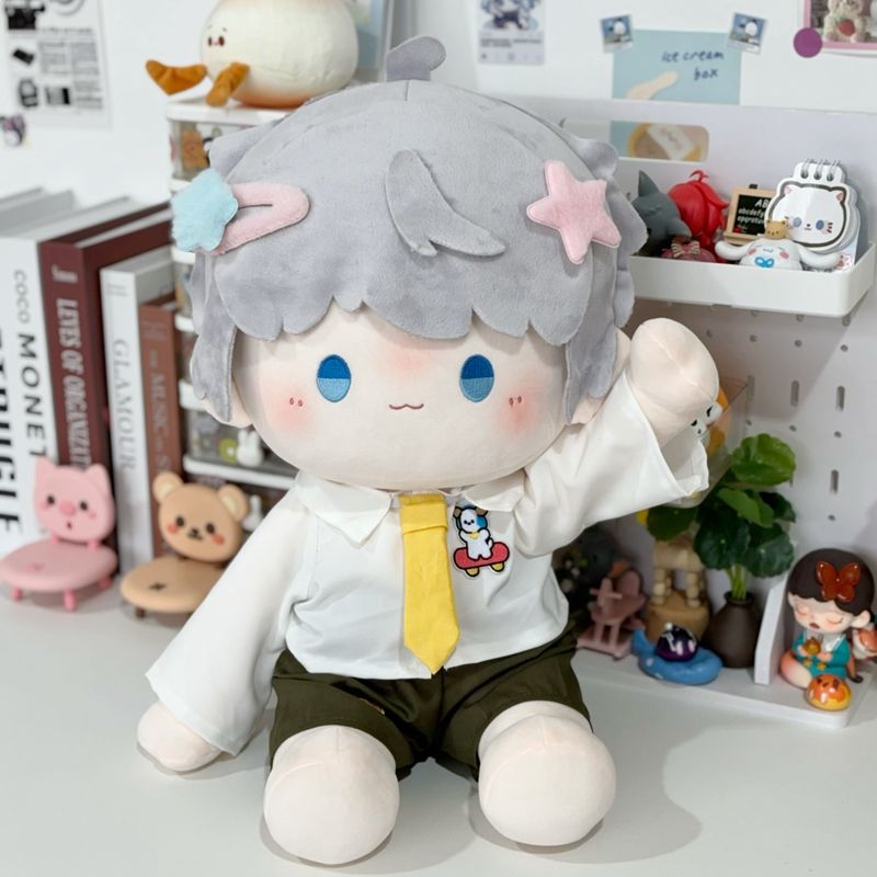 恋与深空黎深沈星回祁煜40cm原创棉花娃娃正版可换装毛绒玩偶