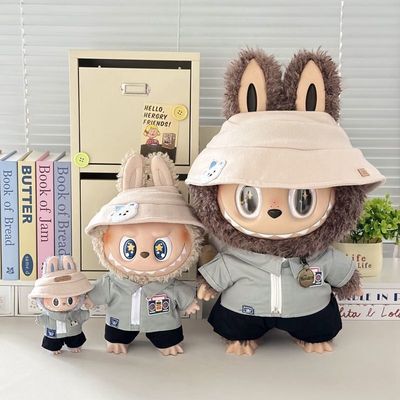 适合拉布搪胶娃娃17cm38cm37cm58cm布偶公仔娃衣休闲套装仅衣无娃