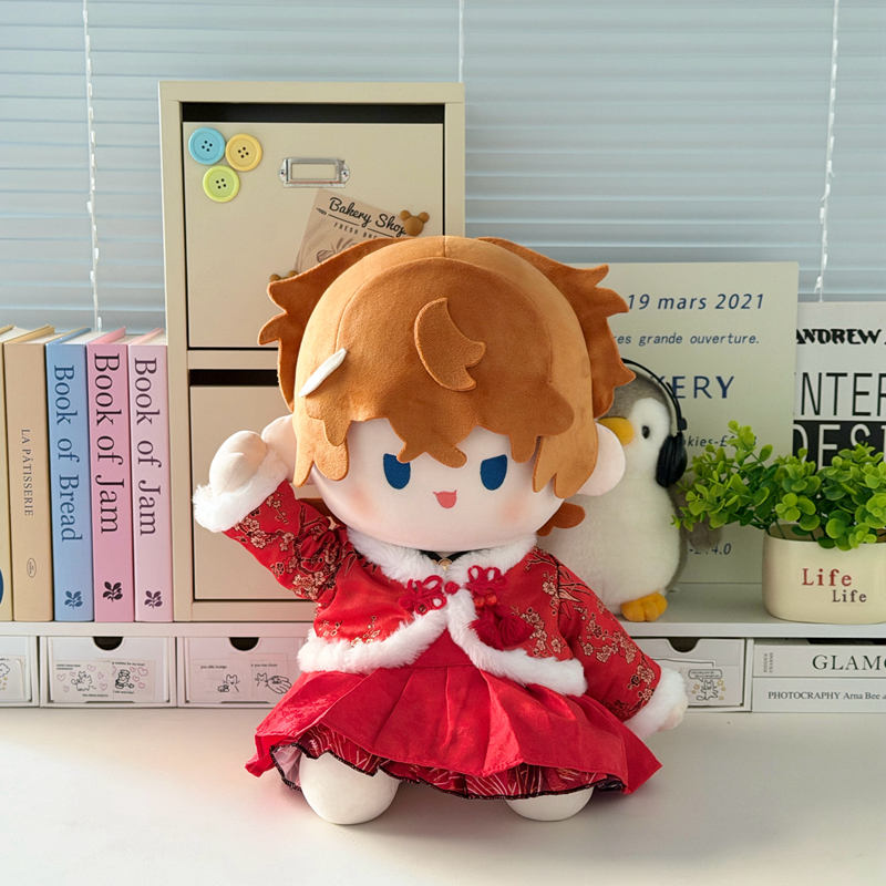 福竹春来娃衣套装四十厘米棉花娃娃坐姿40cm娃衣一番赏玩偶换装服