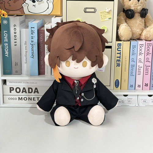 娃衣20cm40cm一番赏坐姿棉花娃娃西装套装男娃毛绒无属性换装娃衣