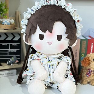 遇见秋外套蜡笔小新印花睡衣娃衣棉花娃娃坐姿40cm一番赏公仔秋冬