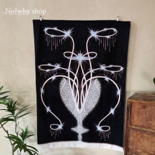 No!why shop 歪店×霏灵宫原创梦幻植物挂布背景布卧室装饰布壁饰