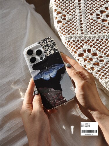 蝴蝶清冷感小众复古手机壳
