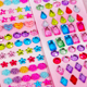 儿童宝石贴纸水晶钻石贴画卡通小女孩3d立体奖励粘贴公主装 饰玩具