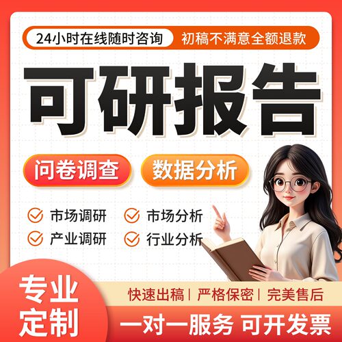 代写可行性研究报告可研报告编制实施方案立项申报申请项目建议书