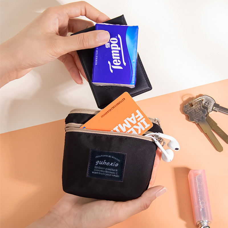 双层零钱包简约日系防水迷你小学生男女装钥匙耳机卡包布艺零钱袋,箱包皮具/热销女包/男包,钱包,淘宝优惠券,粉丝福利购,淘宝优惠卷