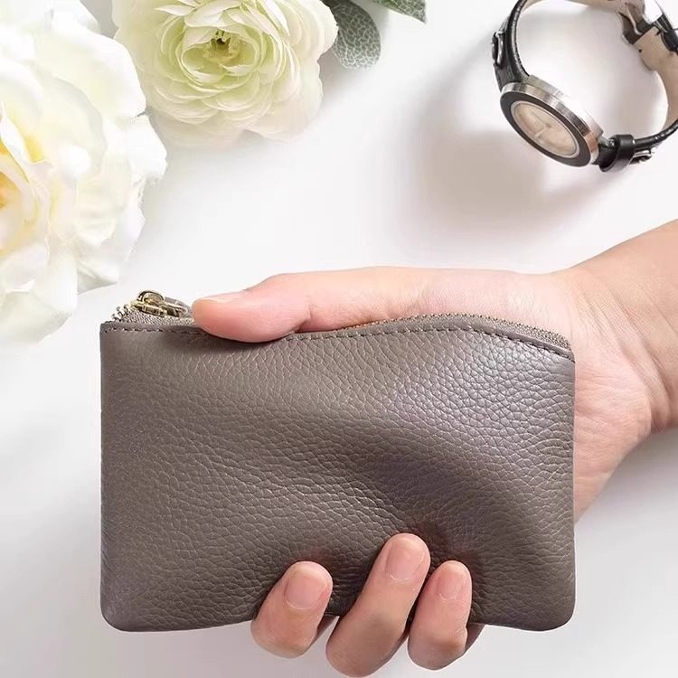 真皮零钱包女款大容量小牛皮钱包拉链钥匙硬币简约学生小巧零钱袋,箱包皮具/热销女包/男包,钱包,淘宝优惠券,粉丝福利购,淘宝优惠卷