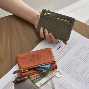 H镂空双拉链多夹层女士零钱包硬币收纳包钥卡包轻薄小巧钱包 新款