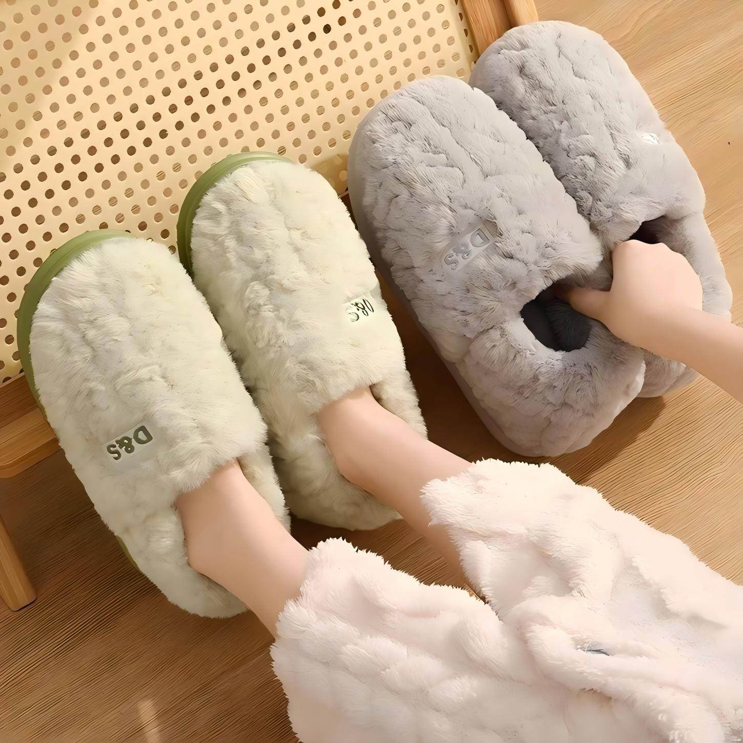 棉拖鞋男女冬季室内家居厚底防滑