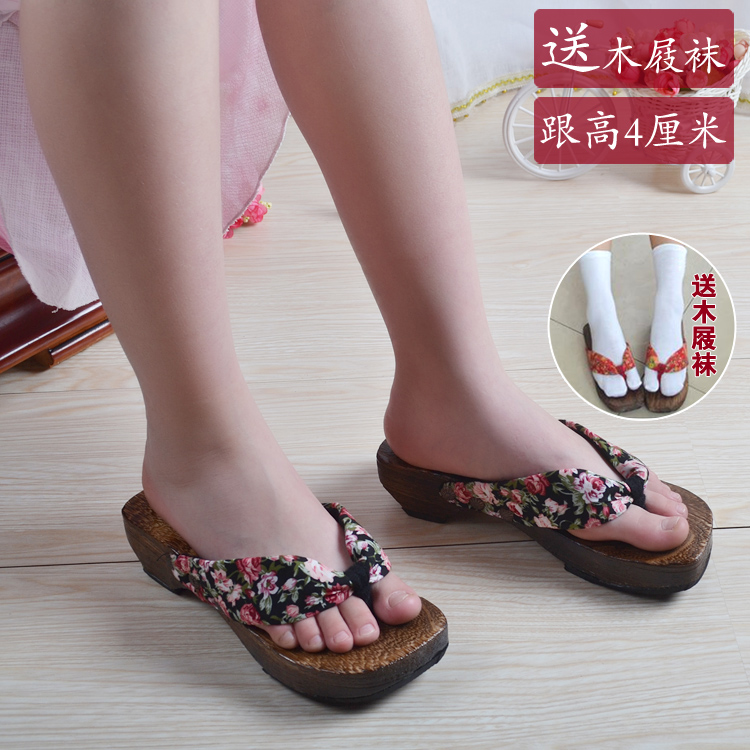 夹脚人字拖烧桐日本cosplay女士