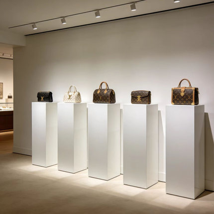 烤漆地台展示台方形白色立柱橱窗底座展示架商业陈列展柜展会展台