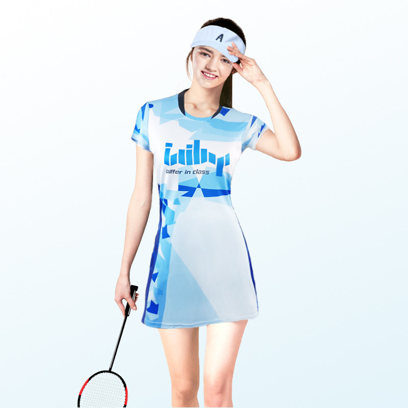羽毛球服女连衣裙短袖团购网乒