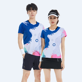 速干运动透气网球乒乓团购定制比赛队服 情侣套装 新款 羽毛球服短袖