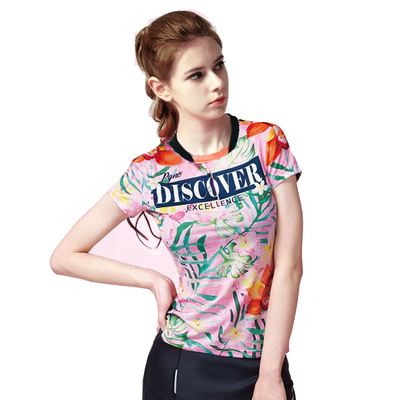 羽毛球服女款短袖上衣比赛运动