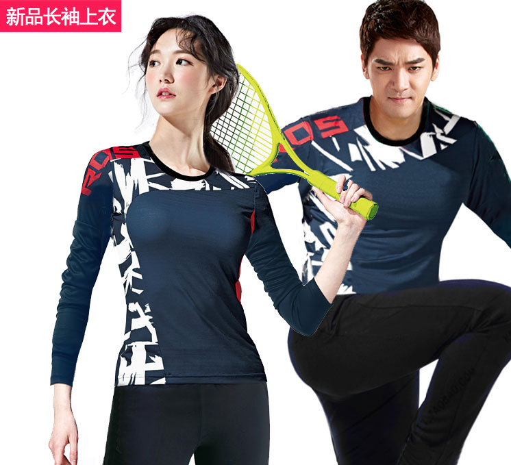 长袖上衣运动健身网乒羽毛球服