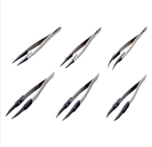 AS ONE/亚速旺 晶片盒特殊精密工具ESD镊子TWEEZERS ANTI STATIC