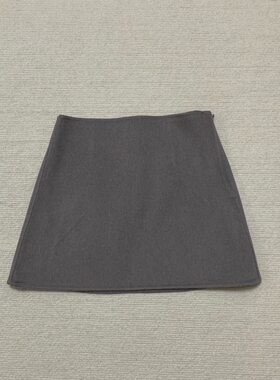 T H新品秋冬同款经典女装 羊毛羊绒双面呢半身A字短裙