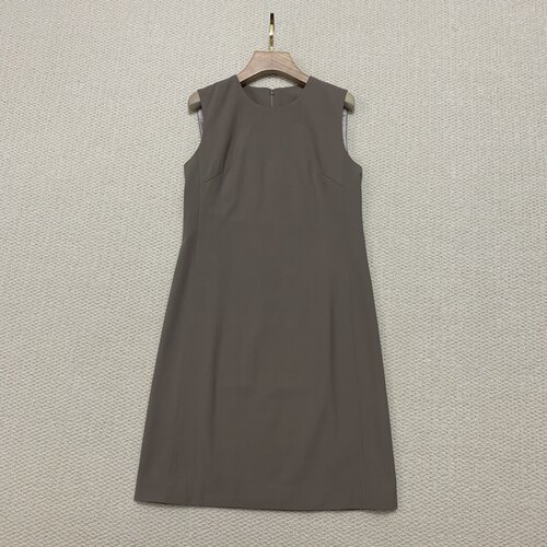 The**y女装 新品，经典薄款精纺羊毛无袖连衣裙J0701615