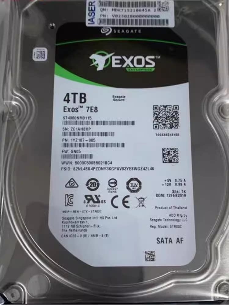 全新inspur/浪潮 st4000nm0115 4t sata 7.2k 3.5服务器硬盘原装