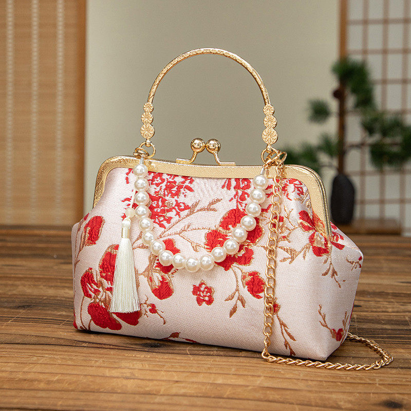 2025新款新中式中国风手提包女搭配穿旗袍的包古风汉服口金小包包,箱包皮具/热销女包/男包,通用款女包,淘宝优惠券,粉丝福利购,淘宝优惠卷