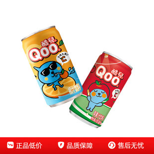 美汁源酷儿Qoo苹果汁橙汁维生素C迷你185ml*24整箱装年货果汁饮料
