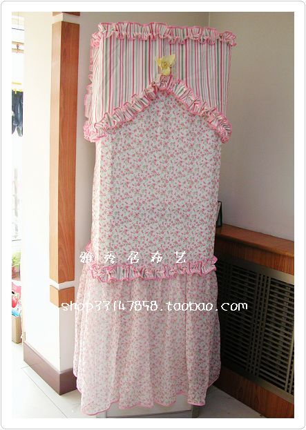 《皇冠信誉》包邮/田园风格布艺柜机空调罩/立式空调套/防尘罩