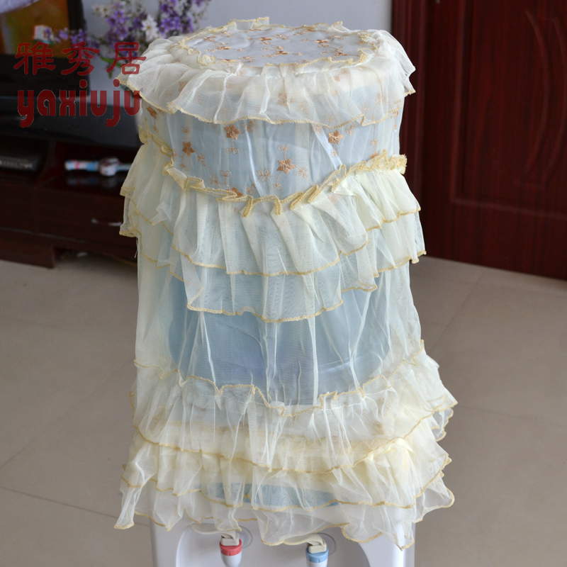 《皇冠信誉》蕾丝两件套/饮水机套/饮水机罩饮水机防尘罩 包邮