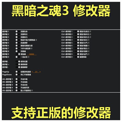 非游戏 支持正版 《黑暗之魂3》Dark Souls III 修改器 可包更新