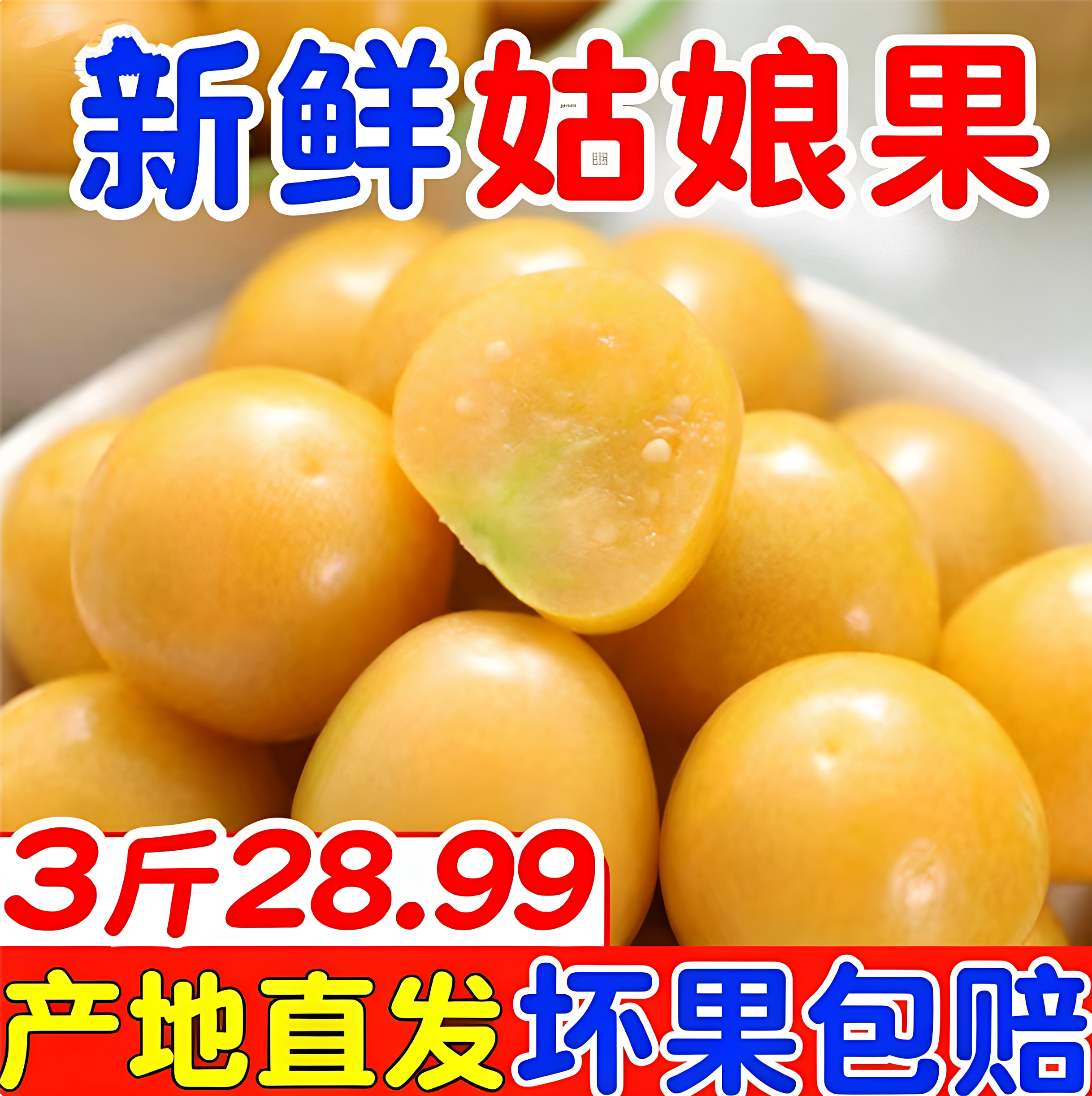 【中大果活动价】东北甜菇娘果新鲜香甜可口菇娘灯笼果现摘现发