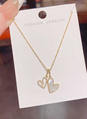 高级感韩式简约超闪轻奢颈链贝壳