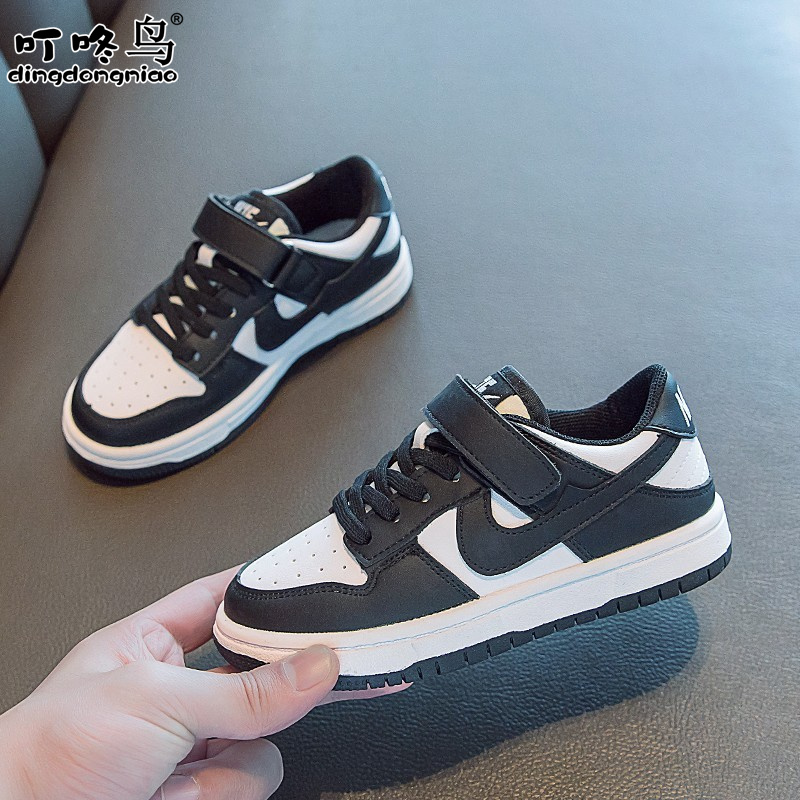 【免费试穿】韩版儿童aj熊猫鞋