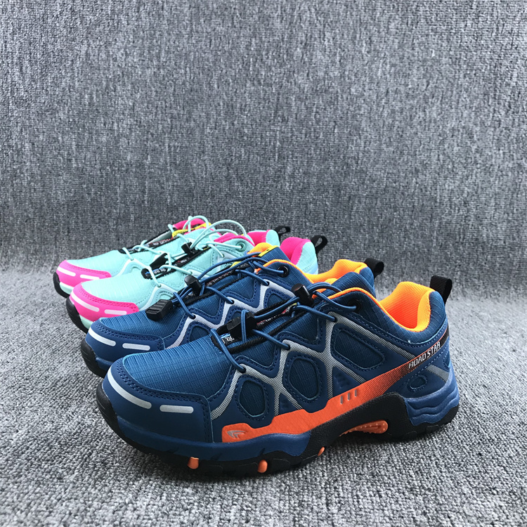 外贸男女童户外休闲越野运动跑鞋