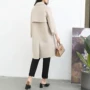 2019 mùa xuân mới áo hai mặt cashmere nữ dài Albaka áo len lỏng alpaca - Áo khoác ngắn áo khoác da nữ