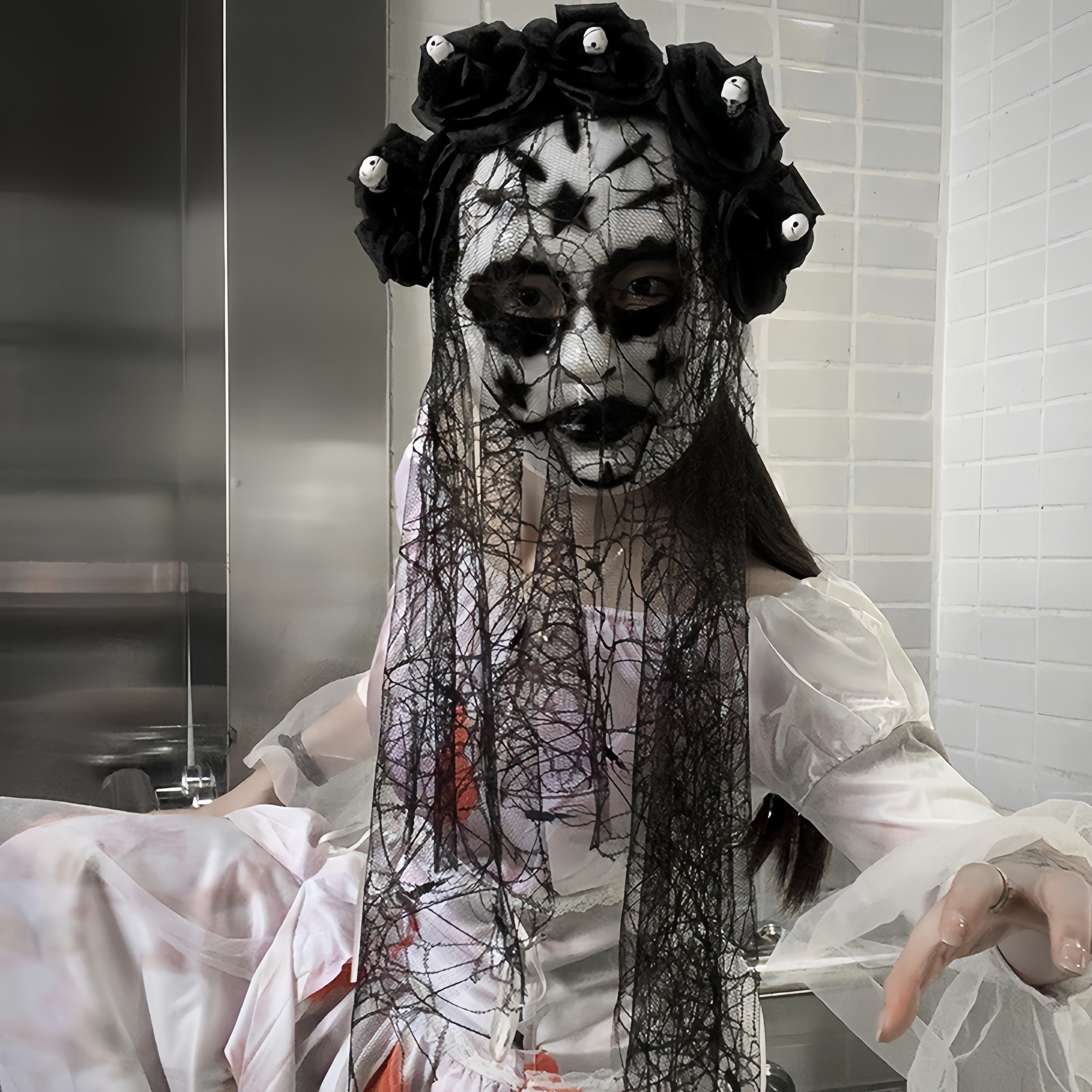 万圣节恐怖全脸面具化妆派对