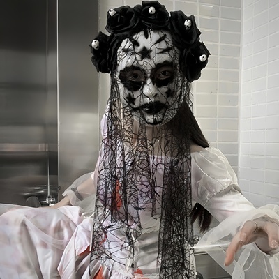 万圣节恐怖全脸面具化妆派对