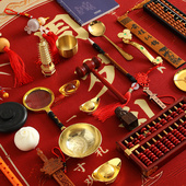 男孩女宝宝一周岁抓周用品抓阄道具套装 单品单个单选自由组合地毯