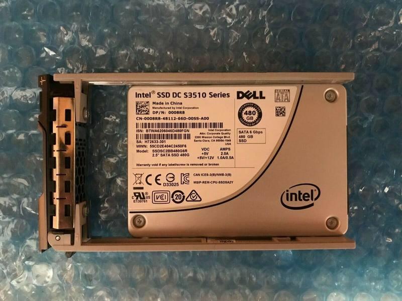 Dell/戴尔 Intel 0008R8 SSDSC2BB480G6R 480G SATA 2.5固态硬盘