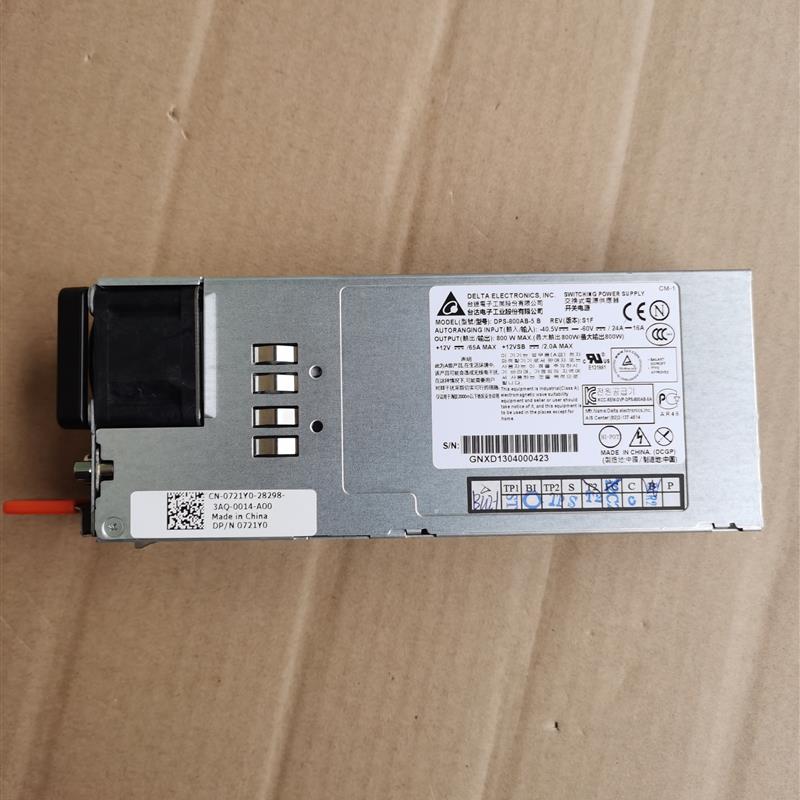 Dell Force10 S4820T直流电源800W DPS-800AB-5 B  8PHY1 721Y0